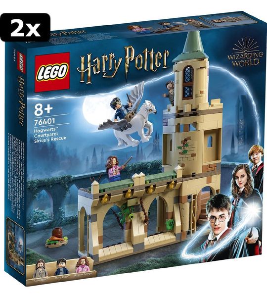 2x LEGO Harry Potter Zweinstein Binnenplaats: Sirius AND apos; redding