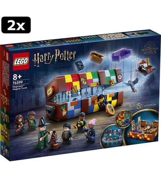 2x LEGO Harry Potter Zweinstei Magische Hutkoffer