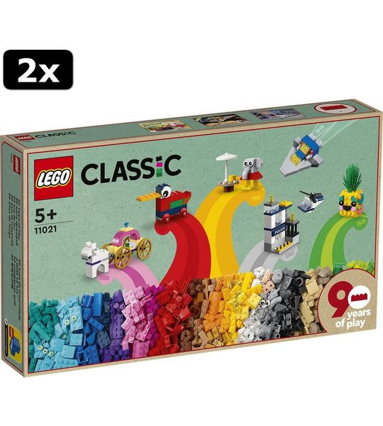 2x LEGO Classic 90 jaar spelen