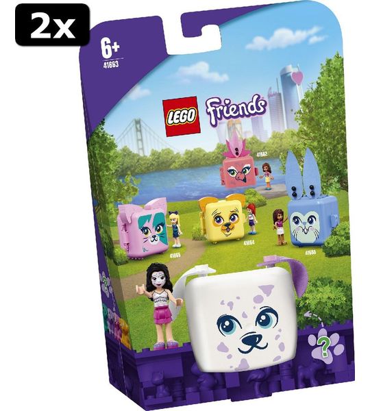 2x LEGO Friends Emma AND apos;s Dalmatiërkubus