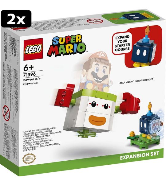 2x LEGO Super Mario Uitbreidingsset: Bowser Jr. AND apos;s Clown-capsule