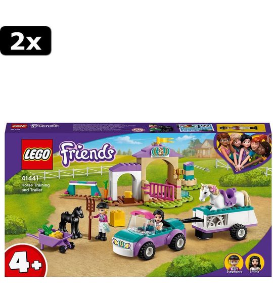 2x LEGO Friends Paardentraining en aanhanger