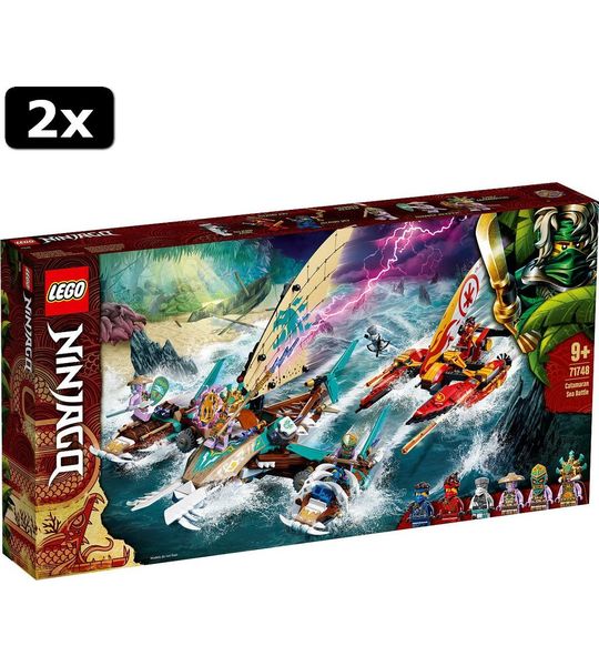 2x LEGO Ninjago Catamaran zeeslag