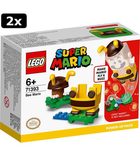 2x LEGO Super Mario Power-uppakket Bijen-Mario