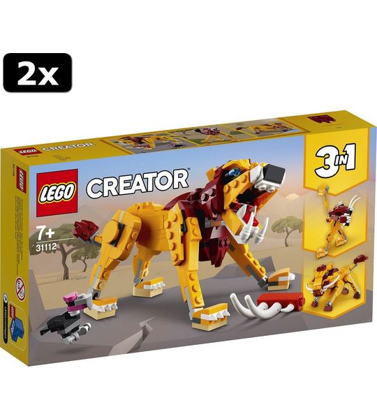 2x LEGO CREATOR Wilde leeuw