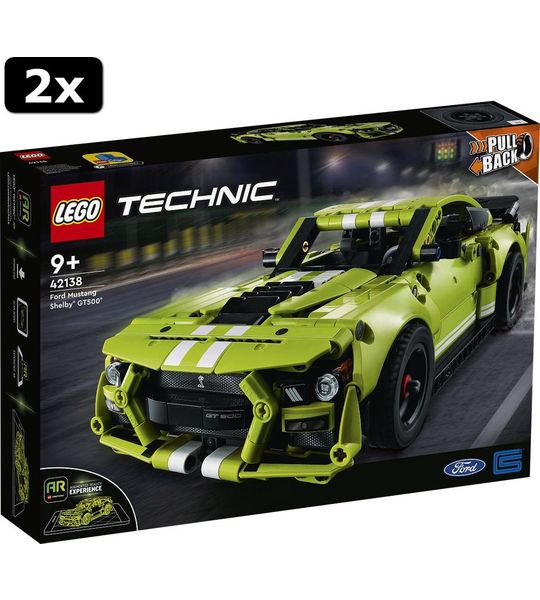 2x LEGO Technic Ford Mustang Shelby GT500