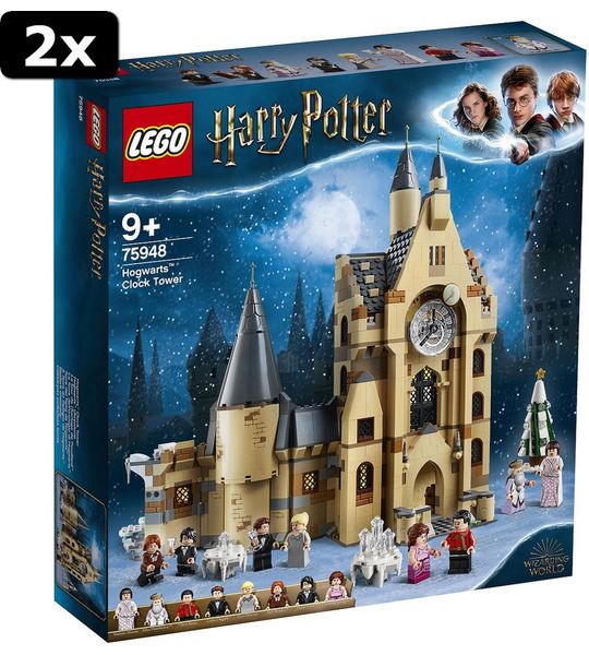 2x LEGO Harry Potter Zweinstein Klokkentoren