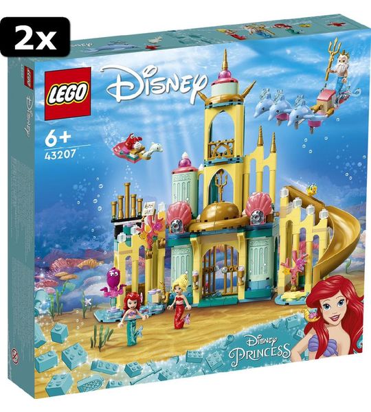 2x LEGO Disney Princess Ariels onderwaterpaleis