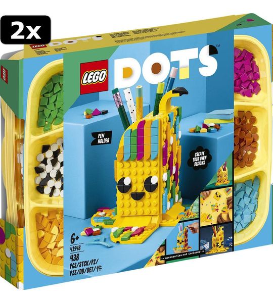 2x LEGO DOTS Grappige banaan - pennenhouder