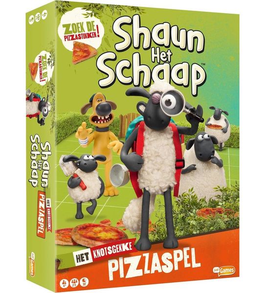 Just Games Bordspel Shaun Het Schaap: Het Knotsgekke Pizzaspel