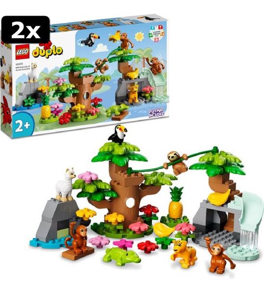 2x LEGO DUPLO Wilde dieren van Zuid-Amerika - 10973