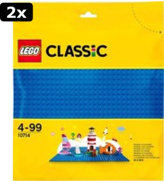 2x LEGO Classic Blauwe Bouwplaat - 11025