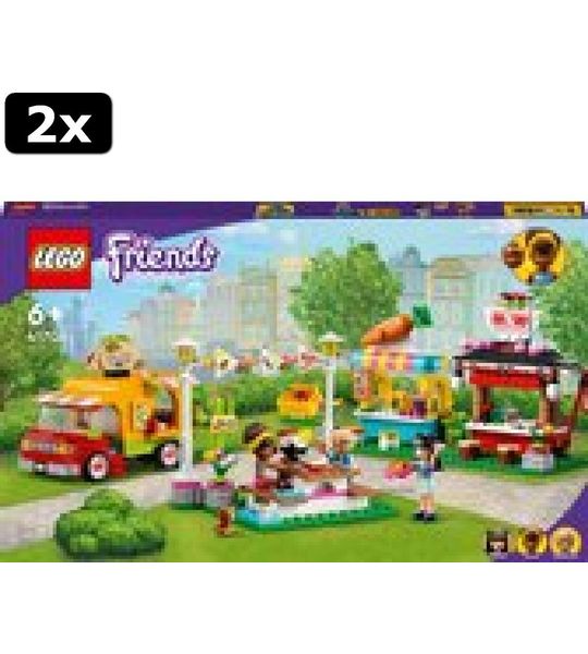 2x LEGO Friends Streetfoodmarkt - 41701