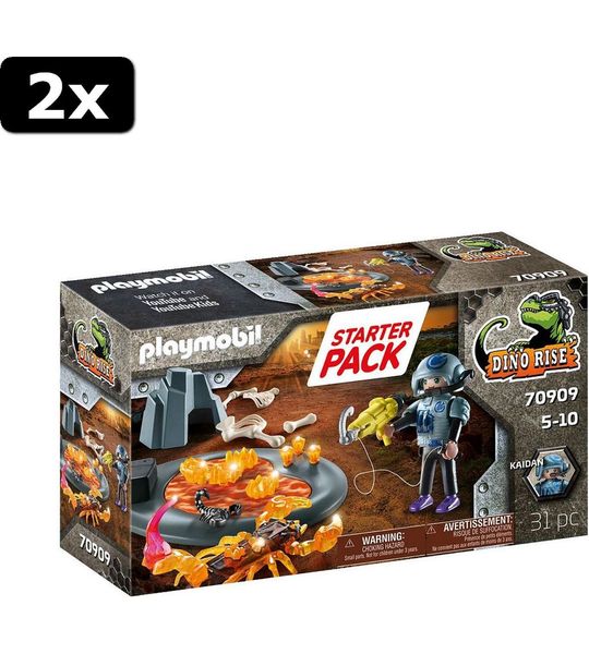 2x Playmobil Starterpack gevecht tegen de vuurschorpioen