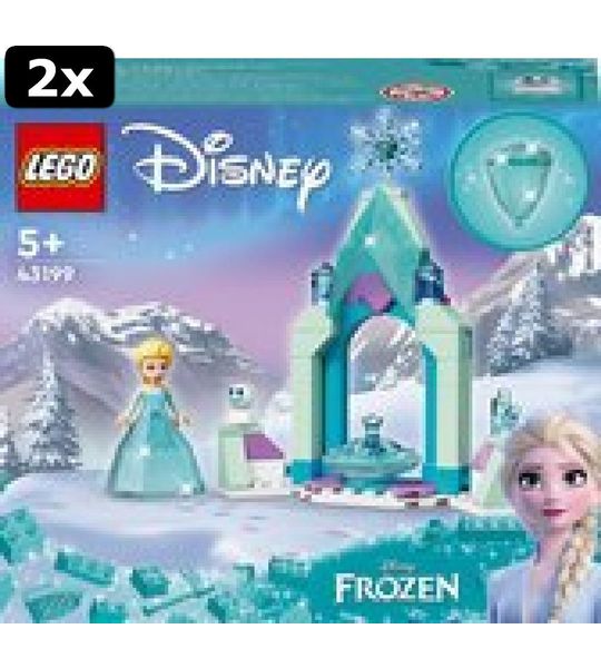 2x LEGO Disney Binnenplaats van Elsa's Kasteel - 43199