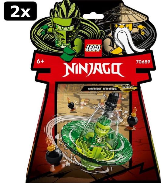 2x LEGO NINJAGO Lloyd's Spinjitzu Ninjatraining - 70689