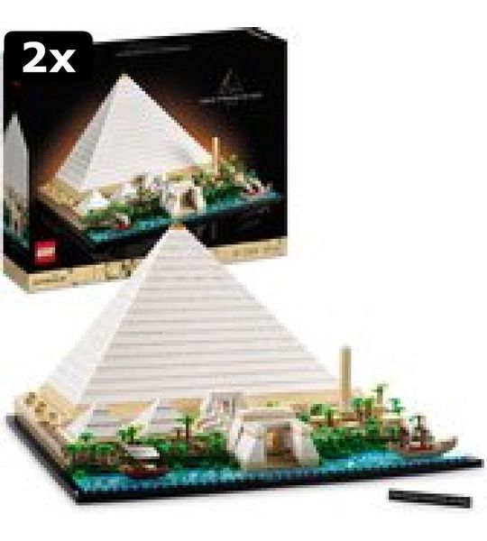 2x LEGO Architecture Grote Piramide van Gizeh - 21058