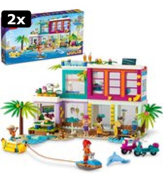 2x LEGO Friends Vakantie Strandhuis- 41709