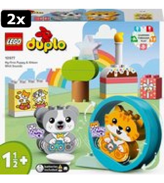 2x LEGO DUPLO Mijn eerste Puppy en Kitten met geluid - 10977