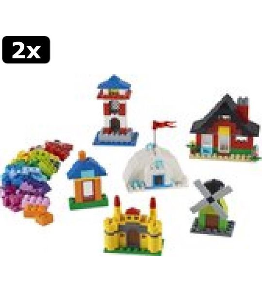 2x LEGO Classic Stenen en Huizen - 11008