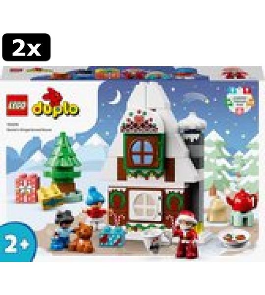2x LEGO DUPLO Peperkoekhuis van de Kerstman - 10976