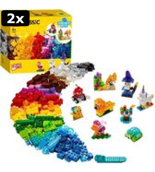 2x LEGO Classic Creatieve Transparante Stenen - 11013