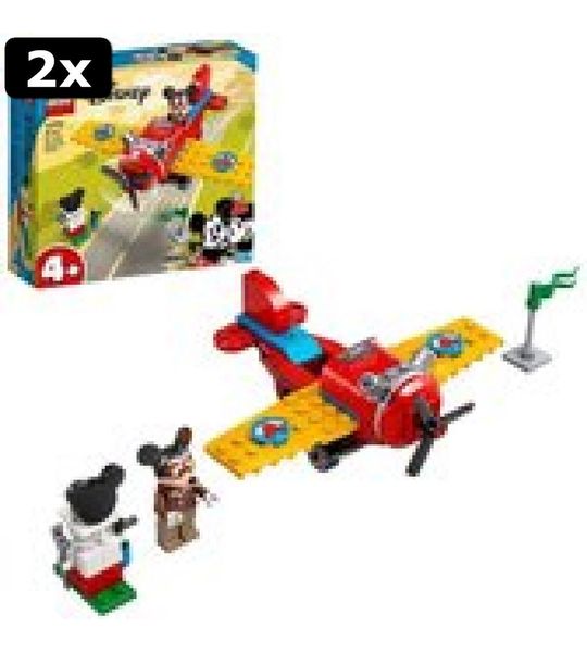 2x LEGO Disney Mickey Mouse Propellervliegtuig - 10772