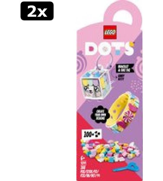 2x LEGO DOTS Snoepkatje Tassenhanger - 41944