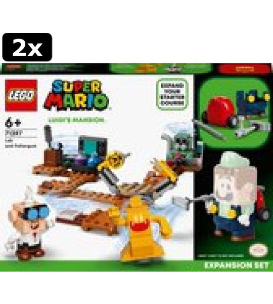 2x LEGO Super Mario Uitbreidingsset Luigi's Mansion-lab en Spookzuiger - 71397