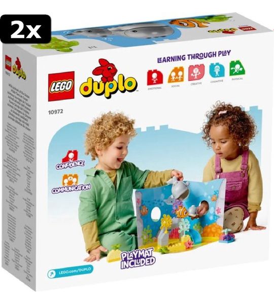 2x LEGO DUPLO Wilde dieren van de Zee - 10972