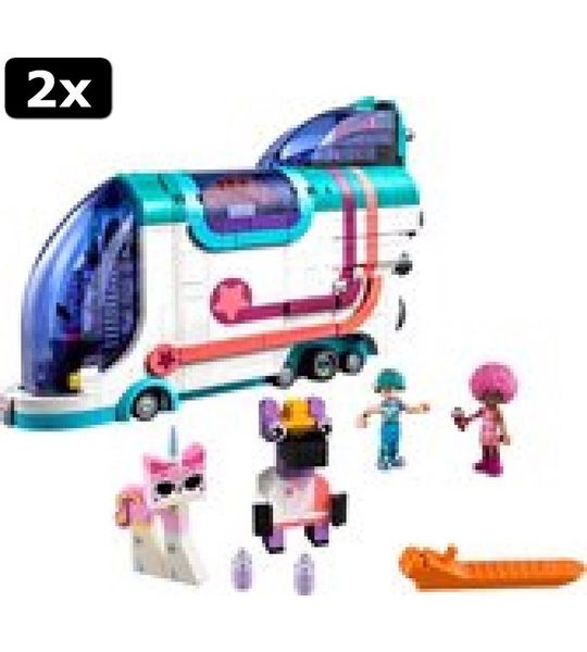 2x LEGO The Movie 2 Uitklap Feestbus - 70828