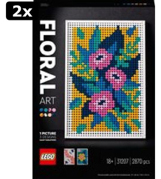 2x LEGO ART Bloemkunst - 31207