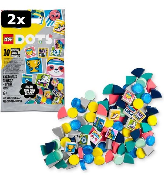 2x LEGO DOTS Extra DOTS serie 7 - SPORT - 41958