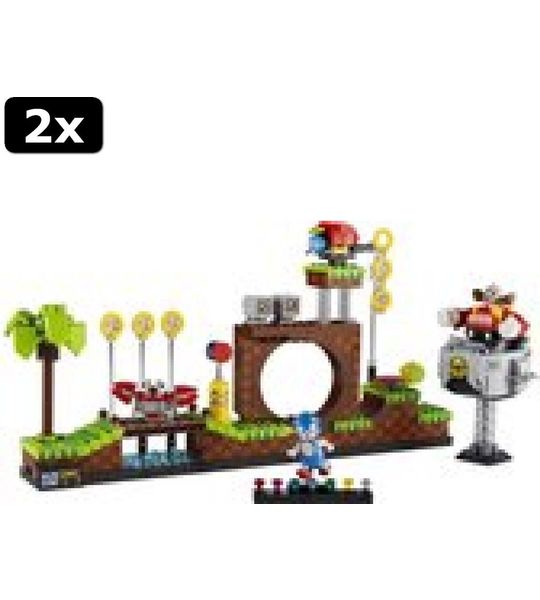 2x LEGO Ideas Sonic the Hedgehog - Green Hill Zone - 21331