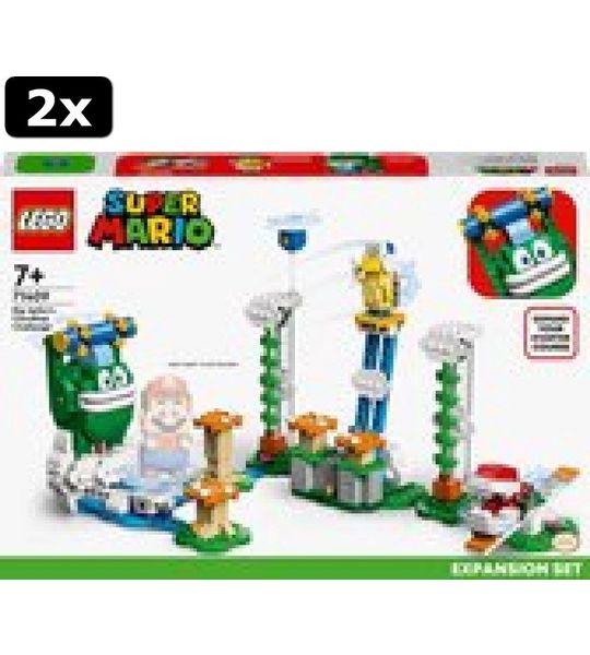 2x LEGO Super Mario Uitbreidingsset: Reuzen-Spikes wolkentop uitdaging - 71409