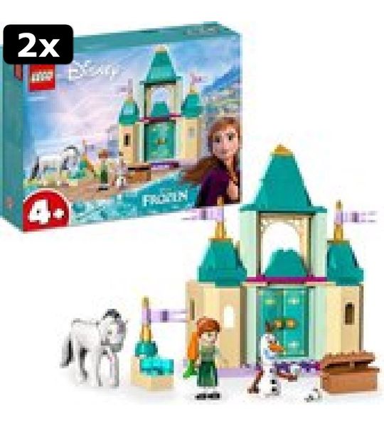 2x LEGO Disney Frozen Anna en Olaf Plezier in het kasteel - 43204