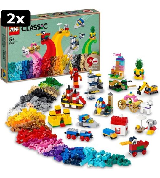 2x LEGO Classic 90 Jaar Spelen - 11021
