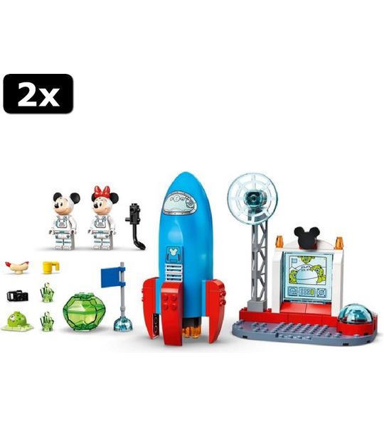 2x LEGO Disney Mickey Mouse & Minnie Mouse Ruimteraket - 10774
