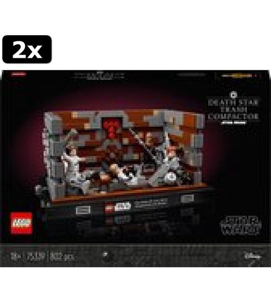 2x LEGO Death Star Afvalpers diorama - 75339