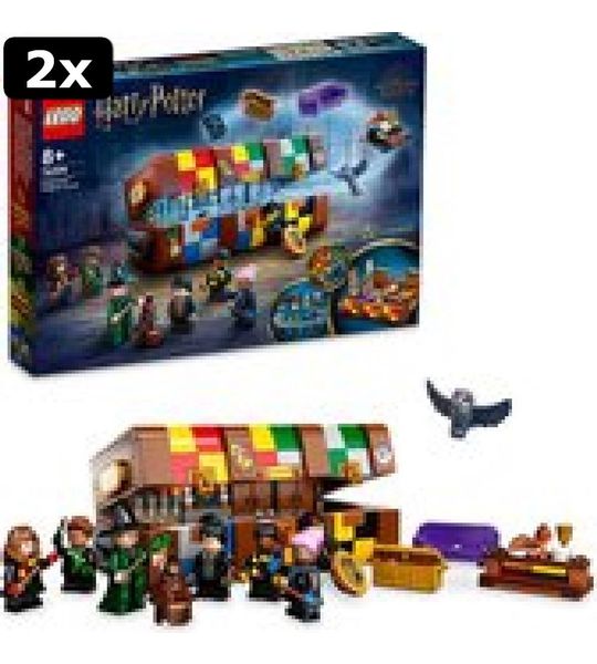 2x LEGO Harry Potter Zweinstein Magische Hutkoffer- 76399