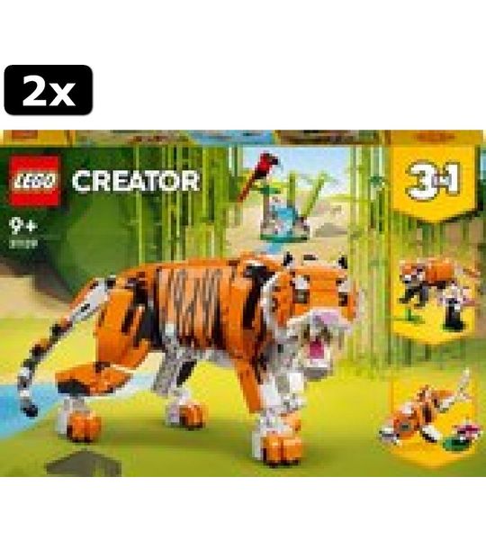 2x LEGO Creator 3-in-1 Grote Tijger - 31129