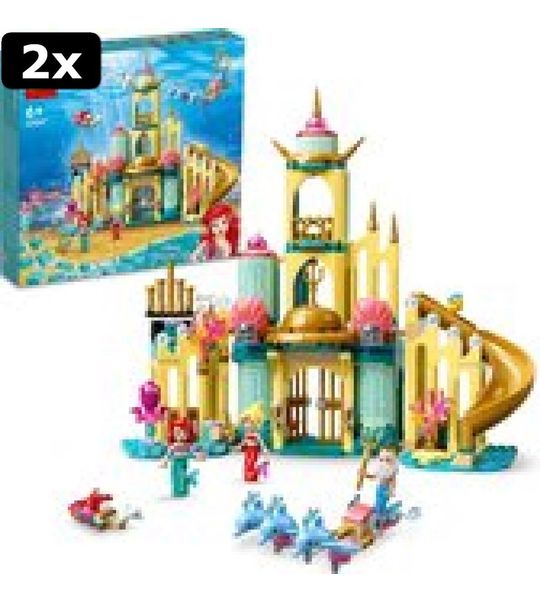 2x LEGO Disney Kleine Zeemeermin Ari√´ls Onderwaterpaleis - 43207