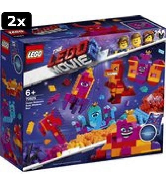 2x LEGO The Movie 2 Koningin Watevra's Bouw Iets Doos! - 70825