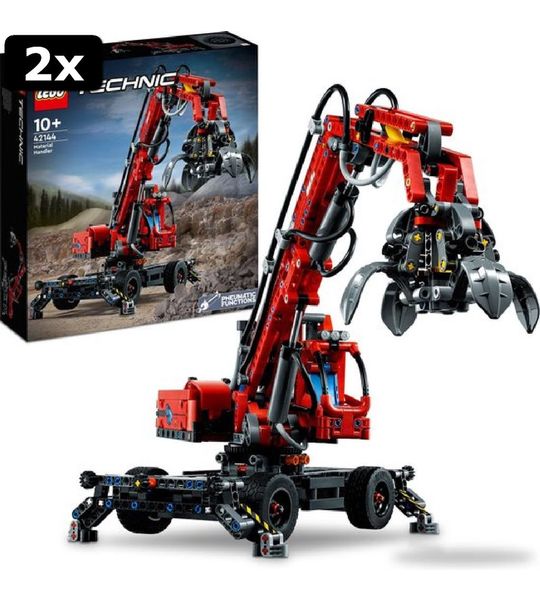 2x LEGO Technic Overslagkraan - 42144