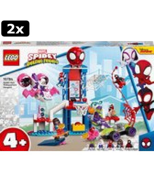 2x LEGO Marvel Spider-Man Webuitvalsbasis ontmoeting - 10784