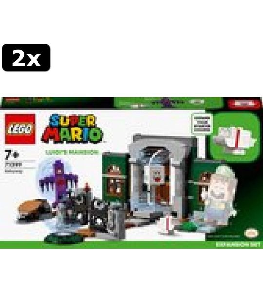 2x LEGO Super Mario Uitbreidingsset Luigi's Mansion-hal - 71399