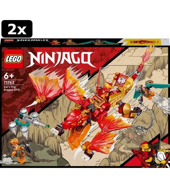 2x LEGO NINJAGO Kai's Vuurdraak EVO - 71762