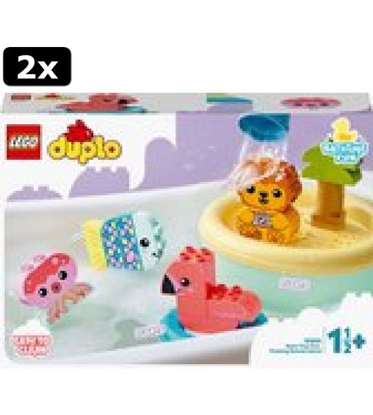 2x LEGO DUPLO Mijn eerste pret in bad: Drijvend Diereneiland - 10966