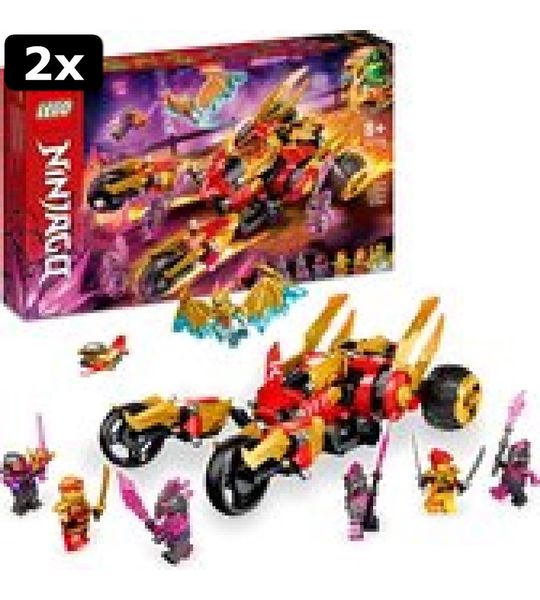 2x LEGO NINJAGO Kai's gouden drakenvoertuig - 71773