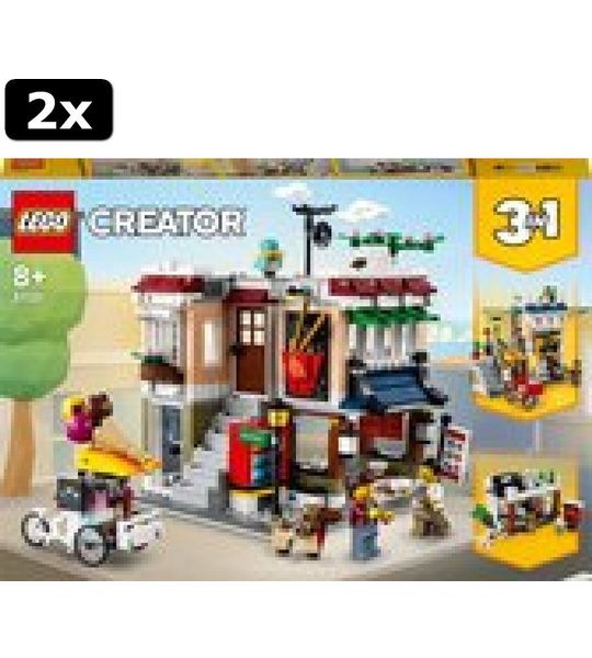 2x LEGO Creator Buildings Noedelwinkel in de stad - 31131